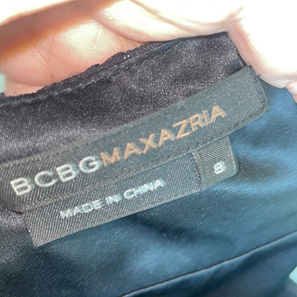 BCBGMAXAZRIA shimmery sweetheart cut dress size 8 - Picture 6 of 7